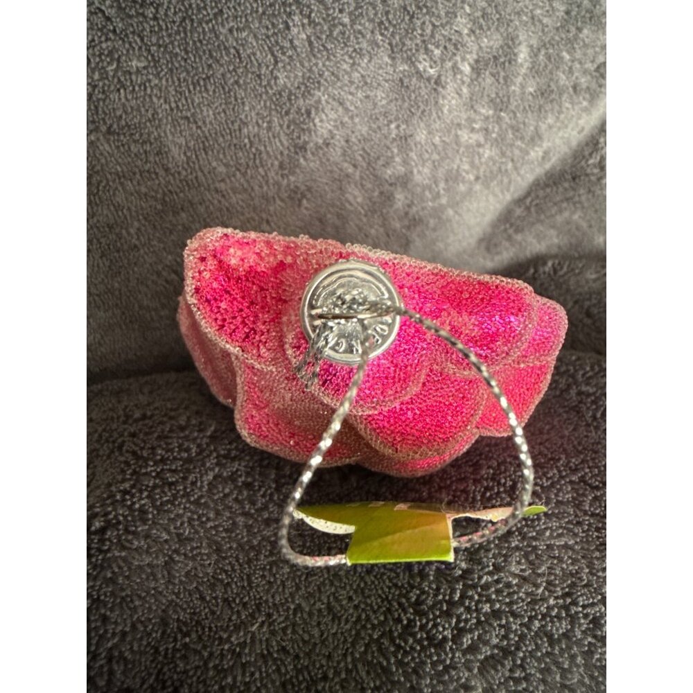 Dragon Fruit Glass Ornament With Glitter Accents & Hanging Loop - Unique Holiday - Picture 5 of 7